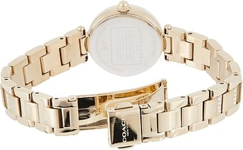 Coach Women's White Dial Ionic Thin Gold Stainless Steel With Crystal Watch - 14503098