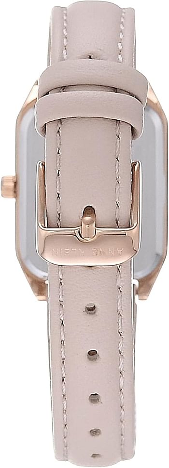 Anne Klein Women's Leather Strap Watch - pink