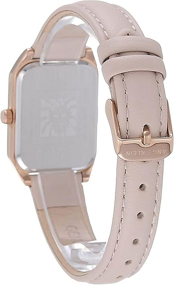 Anne Klein Women's Leather Strap Watch - pink