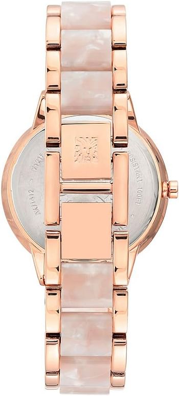 Anne Klein Women's Resin Bracelet Watch AK/1412RGWT - Rose Gold