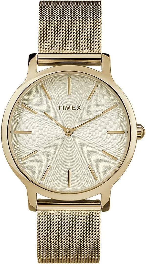 Timex Women's Quartz Watch with Analog Display and Stainless Steel Bracelet TW2R36100