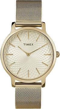 Timex Women's Quartz Watch with Analog Display and Stainless Steel Bracelet TW2R36100