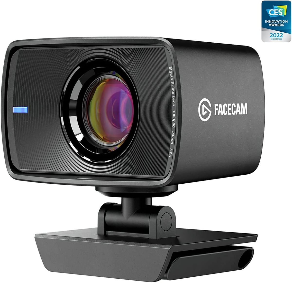 Elgato Facecam - True 1080p60 Full HD webcam, fixed-focus glass lens, optimised for indoor lighting, onboard memory, detachable USB-C