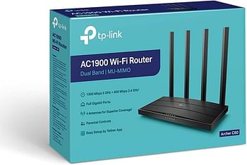 TP-Link Wireless Router MIMO AC1900 C80