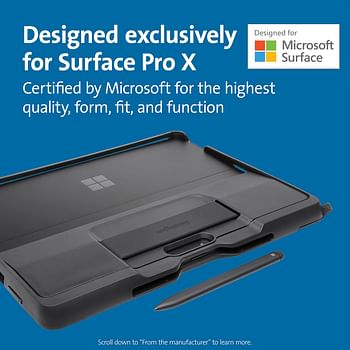 Kensington Surface Pro X Rugged Case - Blackbelt 2Nd Degree Rugged Case For Surface Pro X (K97324Ww)