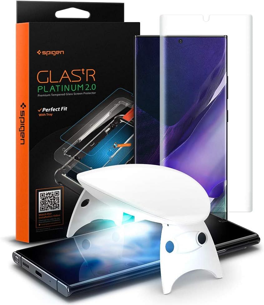 Spigen Tempered Glass Screen Protector [GLAStR Platinum 2.0] designed for Samsung Galaxy Note 20 ULTRA screen protector