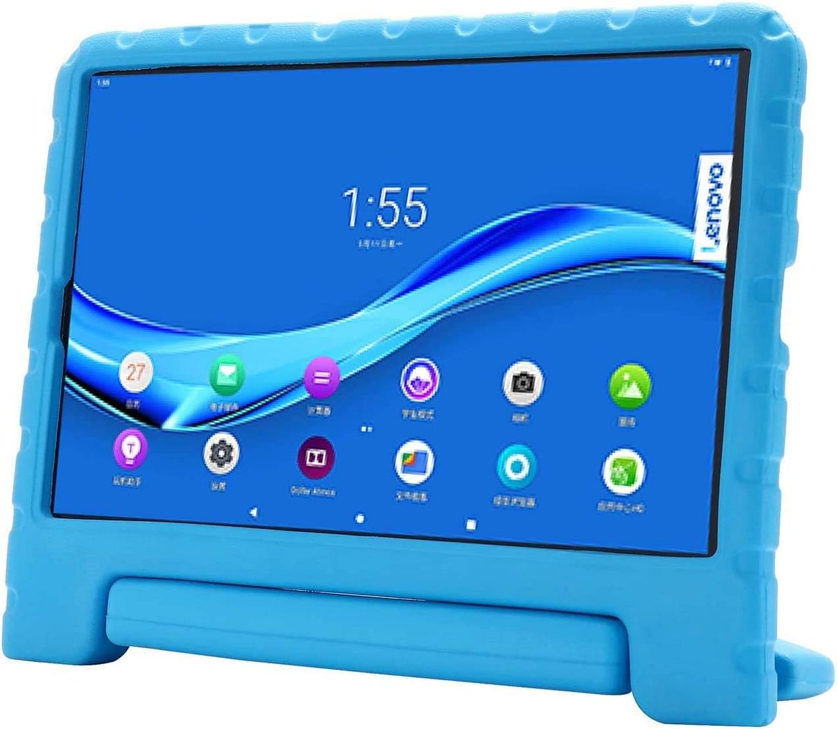 Golden Sheeps Kid Friendly Case Compatible for Lenovo Tab M10 Plus (TB-X606F) 10.3" FHD Android Tablet Shockproof Ultra Light Weight Convertible Handle Stand Cover - Blue