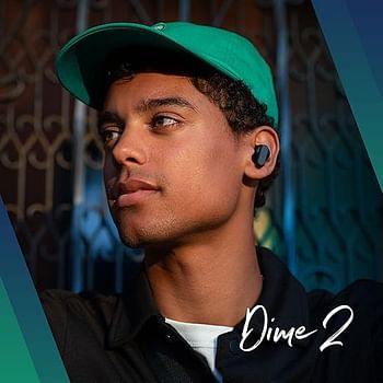 Skullcandy Dime 2 True Wireless In-Ear Bluetooth Earbuds Use with iPhone and Android Charging Case Tile and Microphone IPX4 Sweat and Dust Resistant - Blue/Green