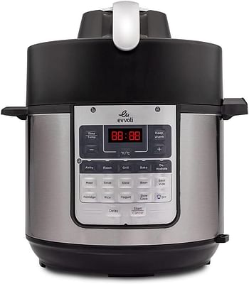 Evvoli 15 in 1 Electric Pressure Cooker with Air Fryer Combo 5.7L 1500W