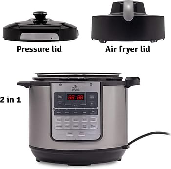 Evvoli 15 in 1 Electric Pressure Cooker with Air Fryer Combo 5.7L 1500W