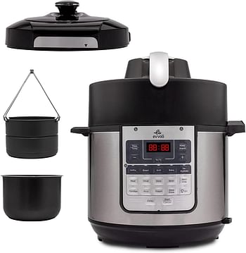 Evvoli 15 in 1 Electric Pressure Cooker with Air Fryer Combo 5.7L 1500W