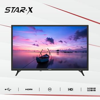 Star-X 32 Inch LED TV With Built In Receiver T2/S2 HDMI USB 32LB650V - Black