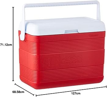 Cosmoplast Keep Cold Plastic Cooler Icebox Deluxe 30 Liters - Red