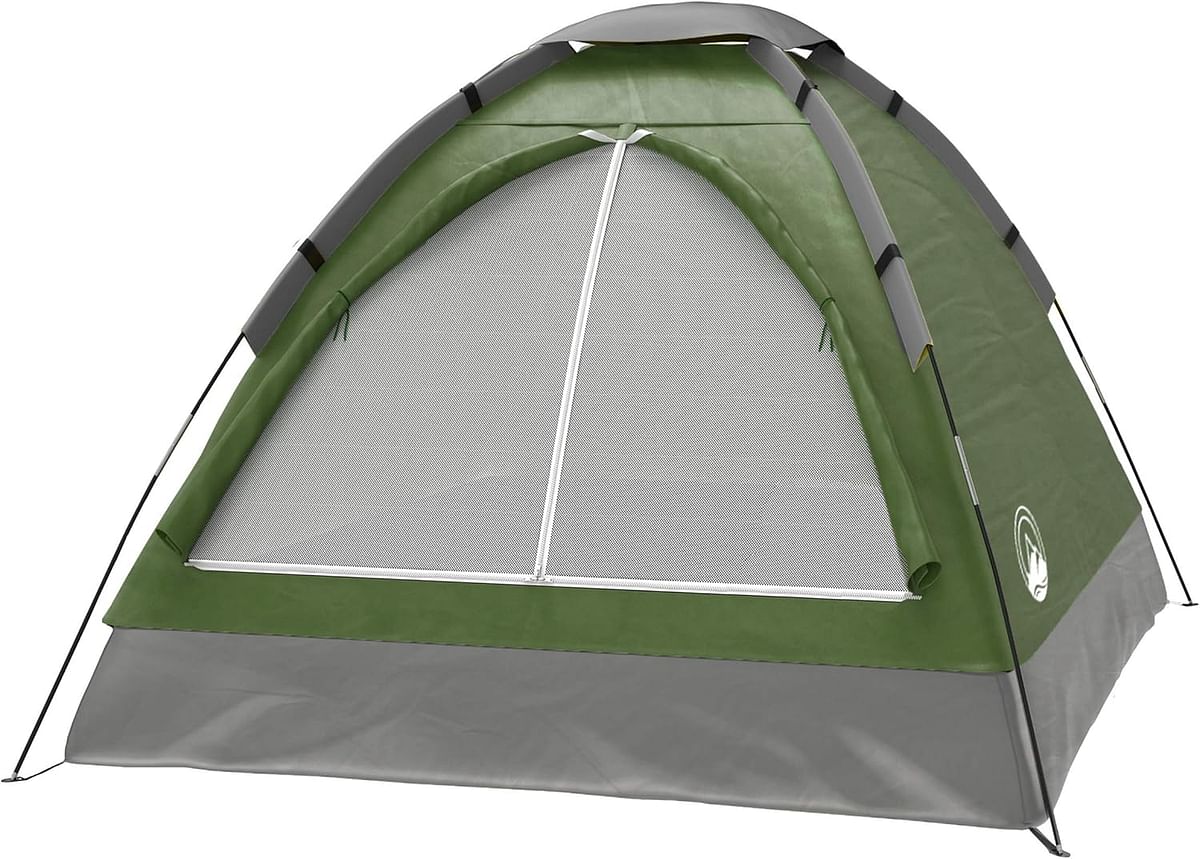 2-Person Dome Tent- Rain Fly & Carry Bag- Easy Set Up-Great for Camping Backpacking Hiking & Outdoor Music Festivals by Wakeman Outdoors