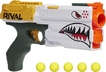 NERF Rival Kronos XVIII-500 Blaster Breech-Load 5 Rival Rounds Spring Action 90 FPS Velocity White