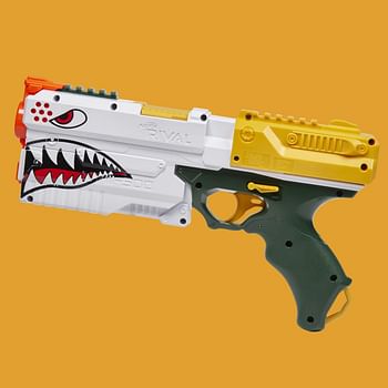 NERF Rival Kronos XVIII-500 Blaster Breech-Load 5 Rival Rounds Spring Action 90 FPS Velocity White