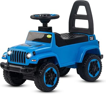 Baybee Raven Baby Ride on Car for Kids, Baby Car Push Ride on Car with Steering, Music & Light, | Ride on Kids Toy Car Suitable for Girls and Boys Age 1-3 Years (Blue)