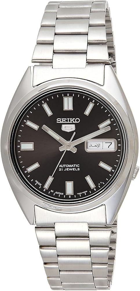 Seiko Men Automatic Watch Analog Display Day-Date Function Stainless Steel Strap SNXS79K1- Silver