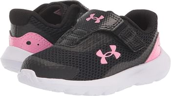 Under Armour Infant Surge 3 Alternate Closure baby-girls Running Shoe 28.5 EU - Black, Flamigo