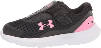 Under Armour Infant Surge 3 Alternate Closure baby-girls Running Shoe 28.5 EU - Black, Flamigo