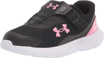 Under Armour Infant Surge 3 Alternate Closure baby-girls Running Shoe 28.5 EU - Black, Flamigo