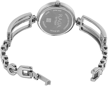 Titan Raga Viva-3 Analog Round Watch for Women's 28 mm - Silver