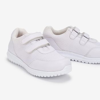 KO:LN Double Velcro unisex-child School Uniform Shoe 31 EU - White