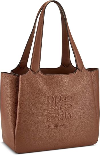 NINE WEST Womens Emmaline Tote Bag - Saddle Tan