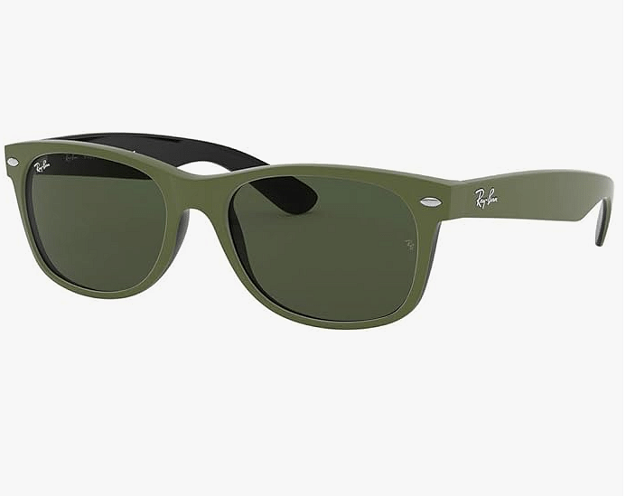 Ray-Ban Rb2132 New Wayfarer Square Sunglasses Green/58 Millimeters