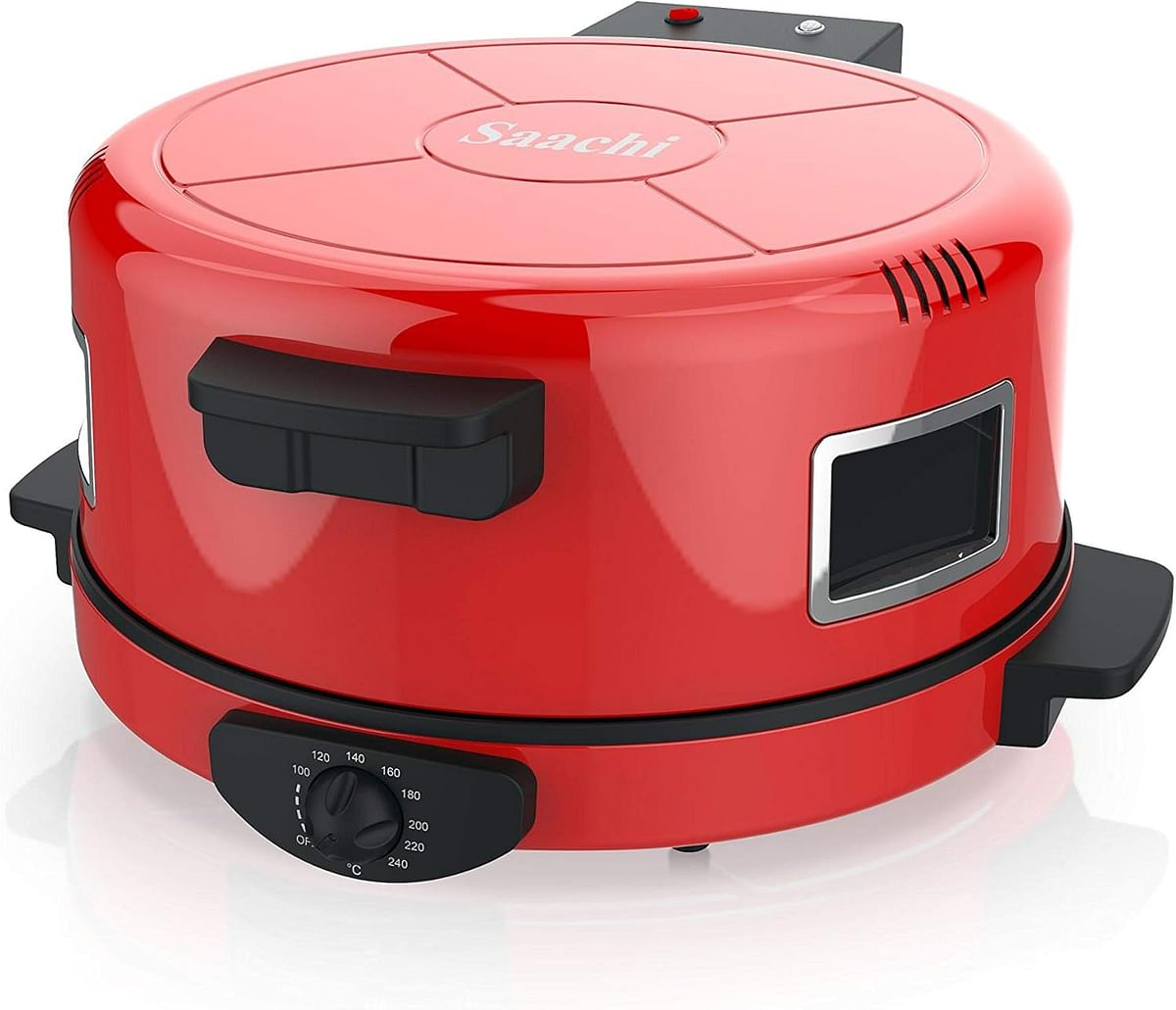 Saachi 40cm Roti Tortilla Pizza Maker NL-RM-4980G Red