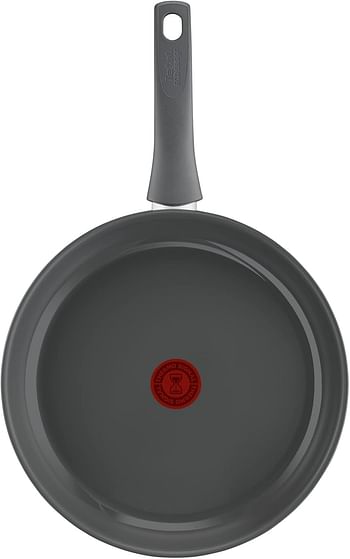 Tefal Renewal Frying Pan 32 cm Non-Stick Ceramic Coating Eco-Designed Recycled Fry Pan Healthy Cooking Thermo-Signal - Safe Cookware- Made in France -All Stovetops Including Induction- C4260853