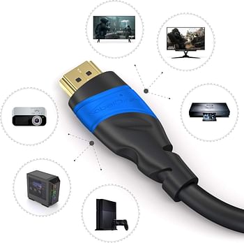 KabelDirekt - 4K HDMI Cable - 20M (4K at 60Hz- Amazing Ultra HD Experience - High Speed Ethernet, Compatible with HDMI 2.0/1.4, Blu-ray/PS4/PS5/Xbox Series X/Switch, Black)