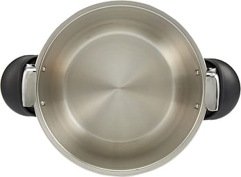 Bergner Munchen Stainless Steel Pressure Cooker 26cm/12L Induction Bottom BG4586MM - Silver