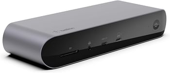 Belkin Thunderbolt 4 Dock Pro, Single 8K @ 60Hz, Dual 4K Display Compatible, 2 X Thunderbolt 4 Port, 2 X Hdmi Port, 90W Power Delivery Pd, Audio In/Out, Compatible With Macbook Pro, Xps, And More