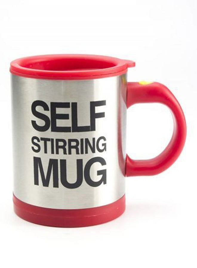 Self Stirring Mug Red/Silver