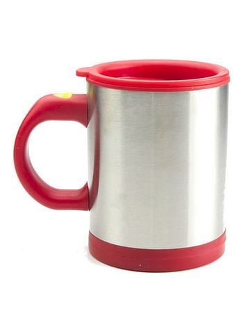 Self Stirring Mug Red/Silver