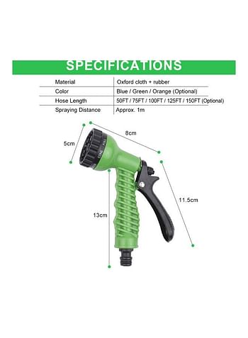 3 Times Expandable Garden Hose Green