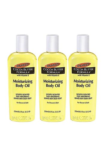 Pack Of 3 Cocoa Butter Formula Moisturizing Body Oil With Vitamin E - 8.5 Fl Oz