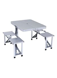 Folding Picnic Table Grey 29 x 27 x 40cm