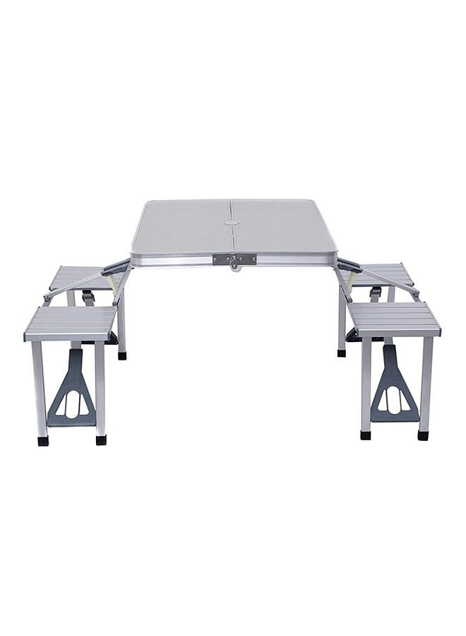 4-Seat Outdoor Portable Picnic Table