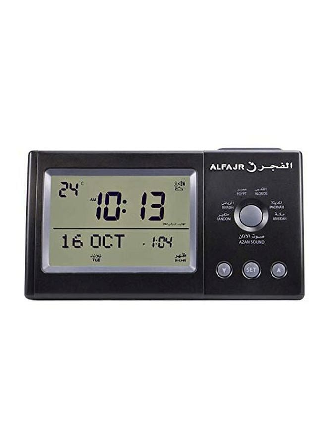 Digital Table Clock Black