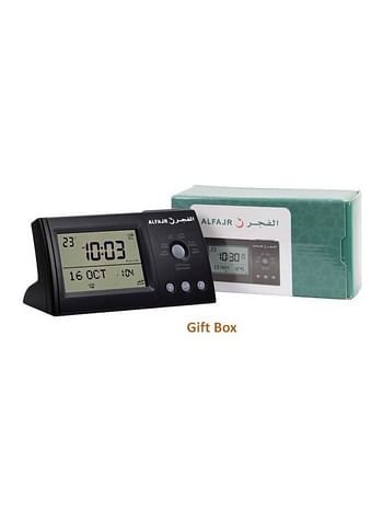 Digital Table Clock Black