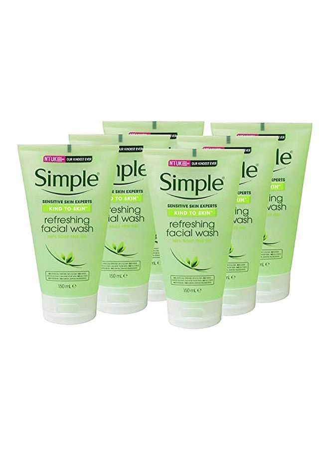 Pack Of 6 Refreshing Facial Wash Gel