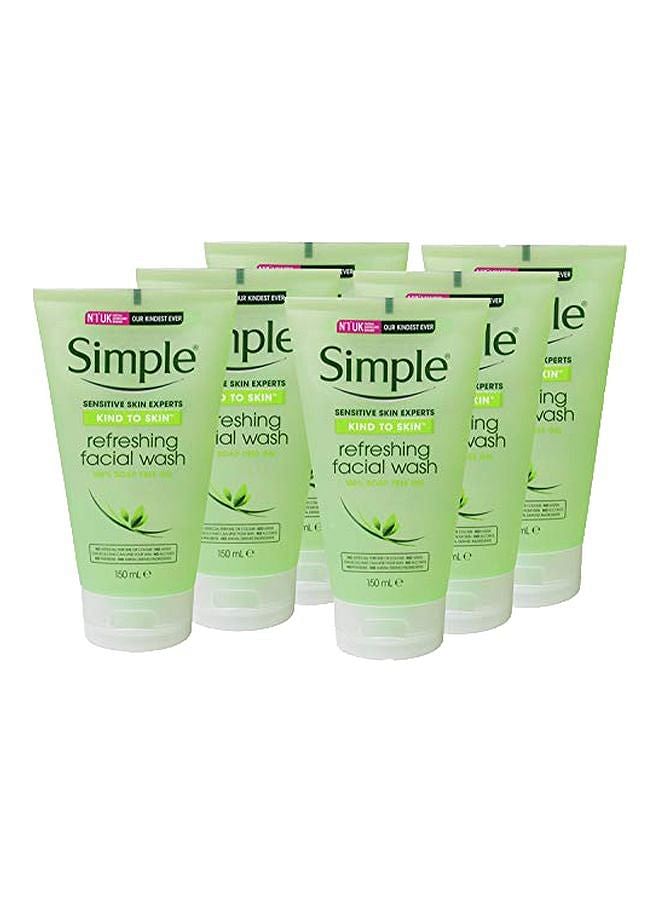 6-Piece Refreshing Facial Wash Gel