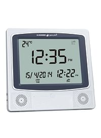 Azaan Clock White/Grey 227x32x215mm