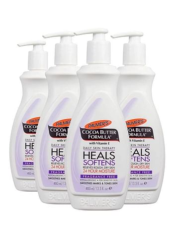 4-Piece Cocoa Butter Formula Daily Skin Therapy 4x400ml