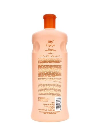 Pack Of 12 Papaya Extract Whitening Hand And Body Lotion 7200ml