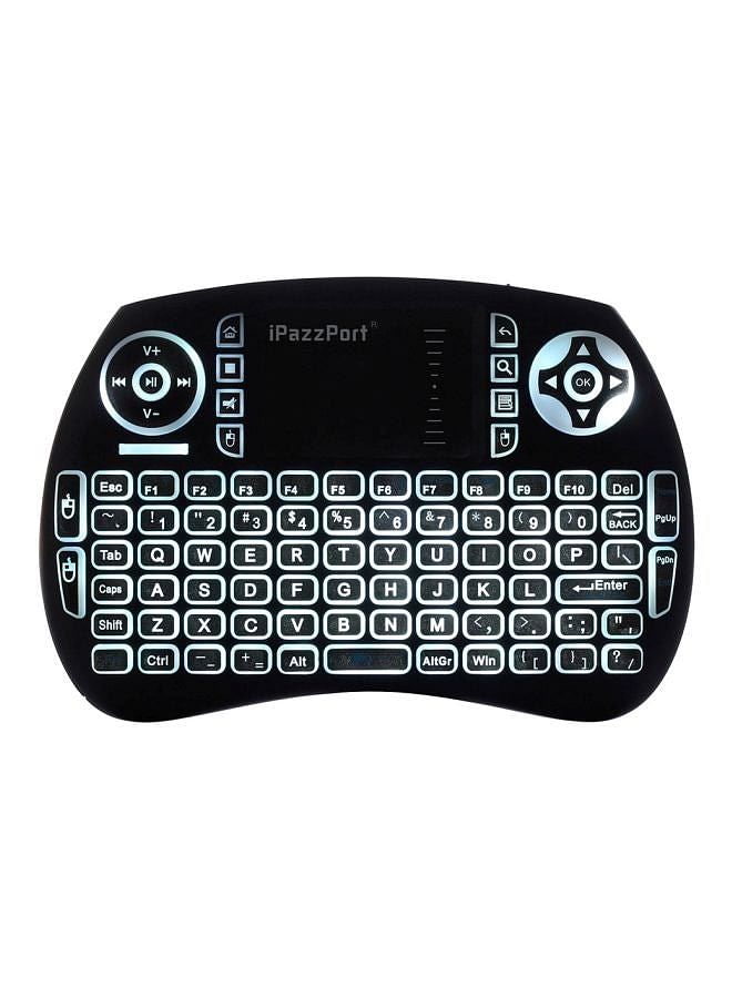 Wireless Keyboard With Touchpad Black