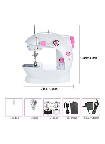 Portable Sewing Machine White/Pink