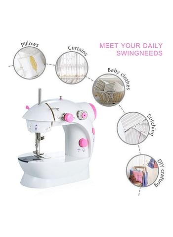 Mini Sewing Machine White/Pink